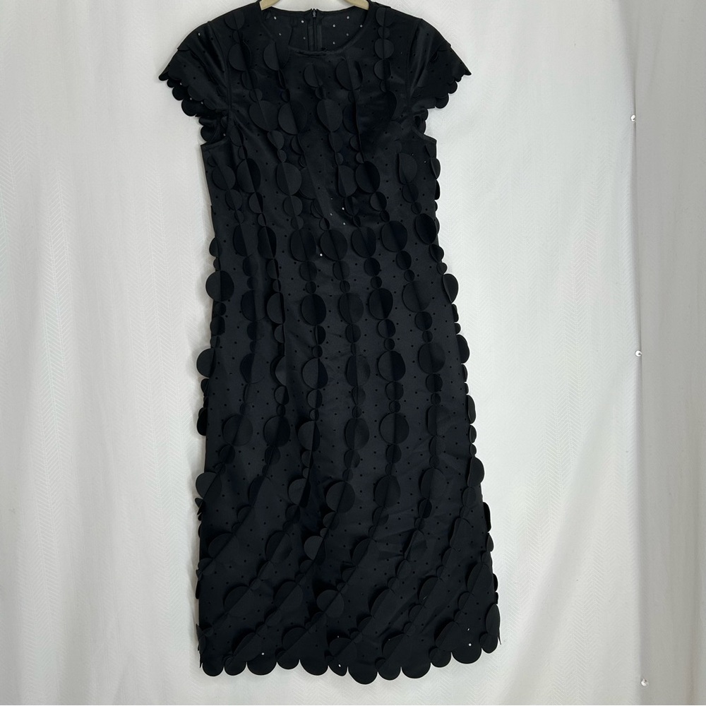 Paskal Architectural Laser-cut midi dress black size XS art to wear cocktail